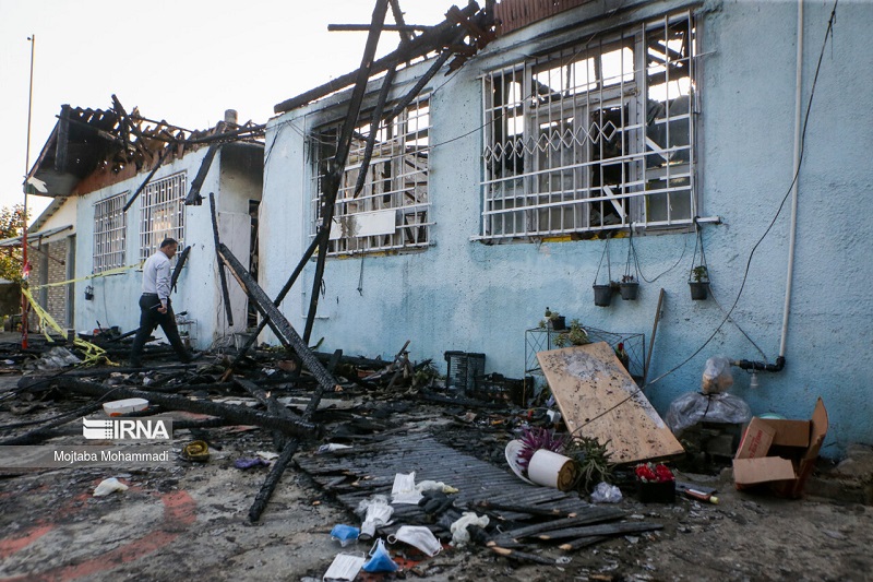 آتش سوزی مرکز ترک اعتیاد نورآباد؛‌ «حادثه تلفات جانی نداشت»