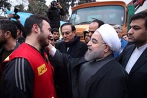 حضور حسن روحانی در پلاسکو