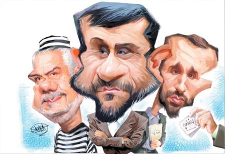 حمید بقایی - احمدی نژاد - محمدرضا رحیمی