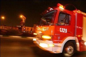 آتش سوزی در برج مسکونی پامچال
