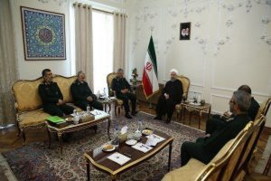 دیدار فرماندهان سپاه با روحانی