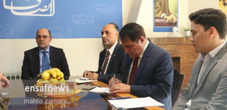 گزارش تصویری | بازدید سفیر افغانستان از انصاف نیوز