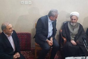 آیت الله سبحانی و رضا اردکانیان - وزیر نیرو