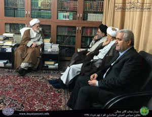 عکس | دیدار موسوی لاری با آیت الله بیات