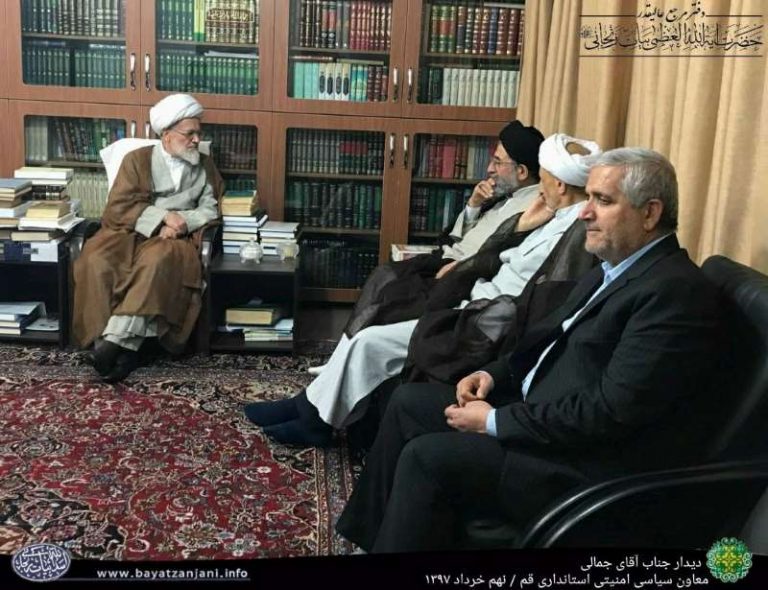 عکس | دیدار موسوی لاری با آیت الله بیات