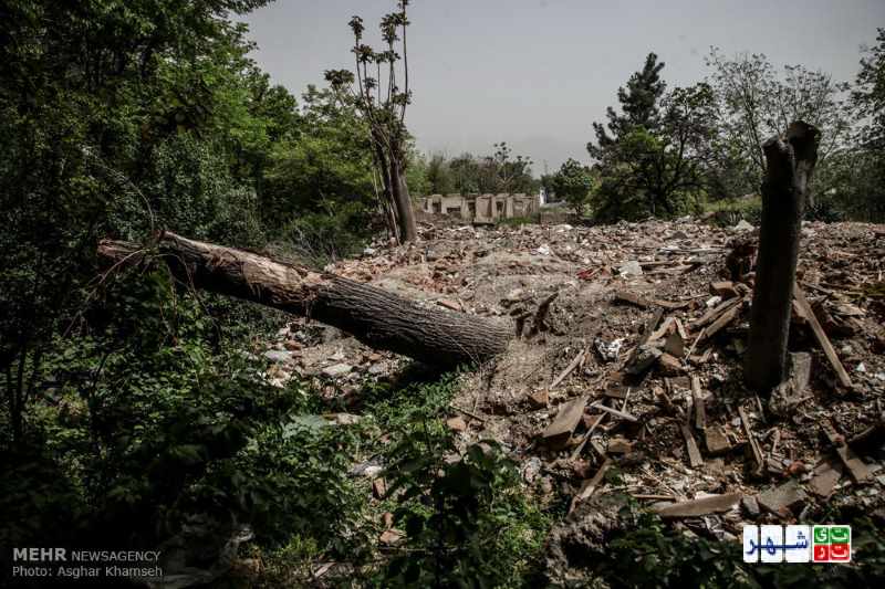 میزان تخریب باغات تهران در یک دهه‌ی گذشته