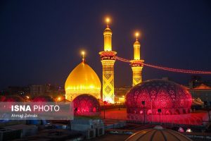 عکس | شب اربعین در بین الحرمین