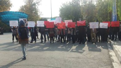 تجمع در دانشگاه تهران در حمایت از کارگران هفت تپه