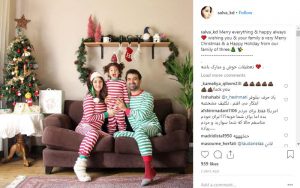 عکس جشن کریسمس سلوی کی نژاد یک آقازاده در آمریکا!