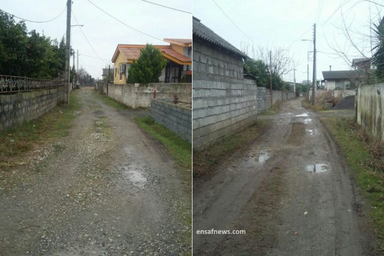 بلاتکلیفی آسفالت روستای انارور