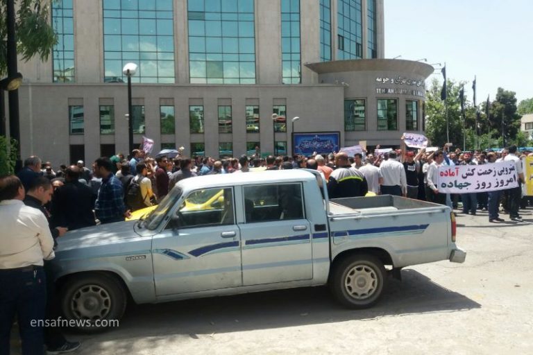 کارکنان مترو باز هم تجمع کردند