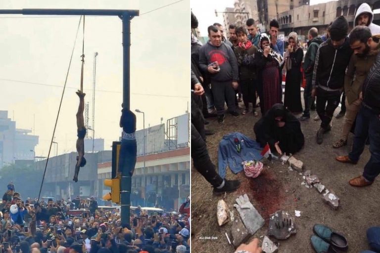 قتل فجیع نوجوان 16 ساله‌ی عراقی در میدان الوثبة بغداد