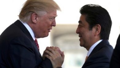 شینزو آبه و ترامپ