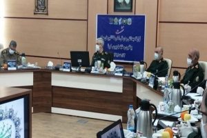 جلسه قرارگاه نیروهای مسلح برای مقابله با کرونا با حضور فرماندهان ارشد