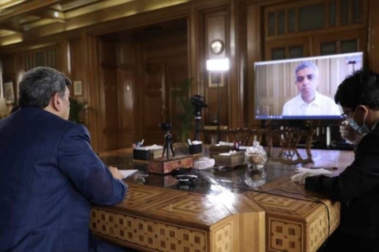 گفت‌وگوی مجازی حناچی و شهردار لندن
