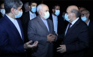 ظریف در فرودگاه بیروت