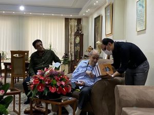 ۹۹ سالگی عبدالوهاب شهیدی در روزهای کرونایی