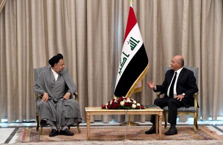 برهم صالح در دیدار علوی: عراق مقتدر کانون تلاقی منافع مشترک کشورهای منطقه است