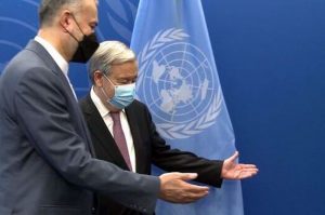 دیدار امیرعبداللهیان با دبیرکل سازمان ملل