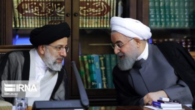 حسن روحانی و ابراهیم رئیسی در جلسه شورای عالی انقلاب فرهنگی