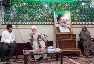 دیدار کروبی با خانواده علی‌اکبر محتشمی‌پور در دارالزهراء