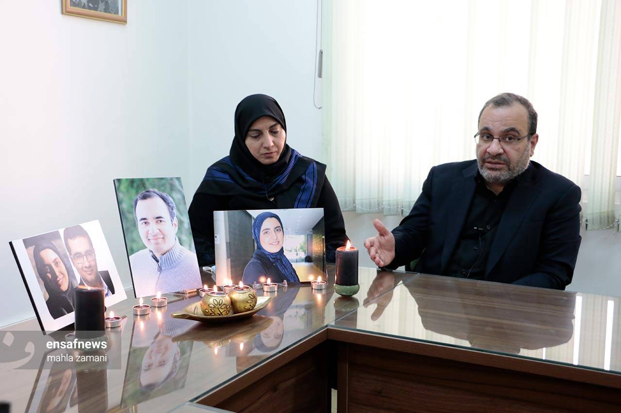 محسن اسدی لاری پدر زینب و محمدحسین که در هواپیمای اوکراینی درگذشتند