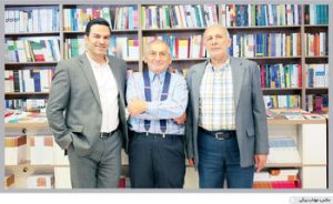 از راست ایراهیم متقی، صادق زیباکلام و غلامرضا حداد