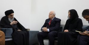 گزارش دیدار مهم نماینده عالی سازمان ملل با آیت الله سیستانی