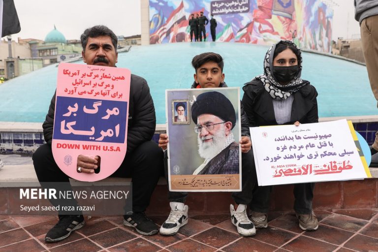 گزارشی از تجمعات امروز تهران و سایر شهرها در حمایت از فلسطین