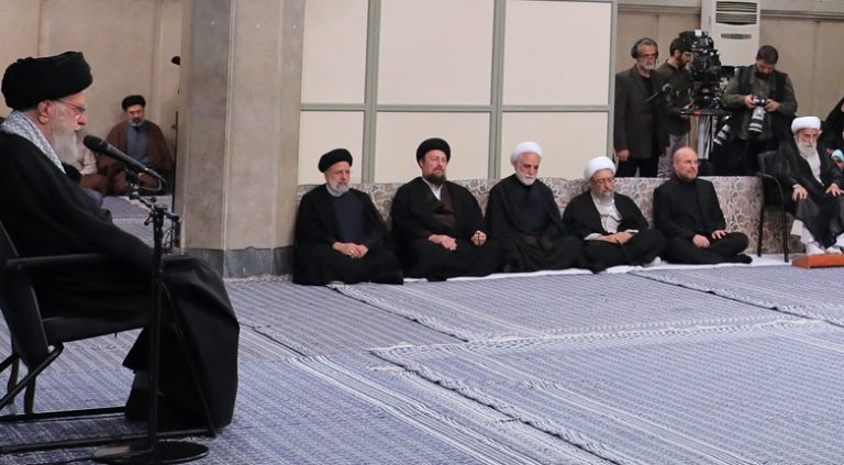 عکس | سیدحسن خمینی و سیدمجتبی خامنهای در دیدار مسئولان نظام با رهبری