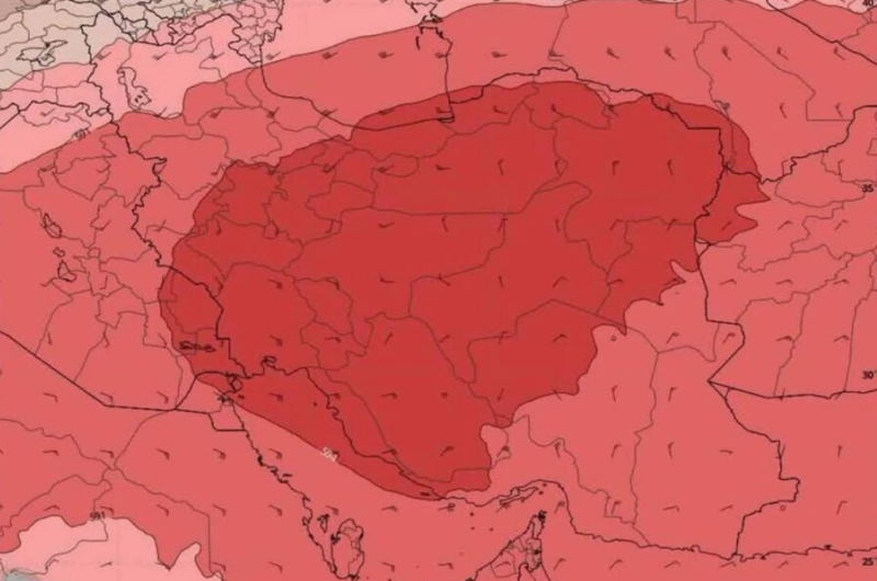 سایه گنبد حرارتی بر اصفهان!