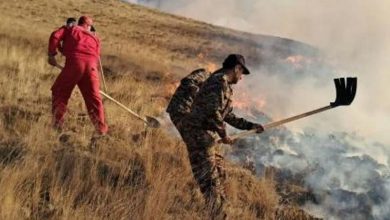 آتشسوزی گسترده در مراتع قوشاداغ اهر