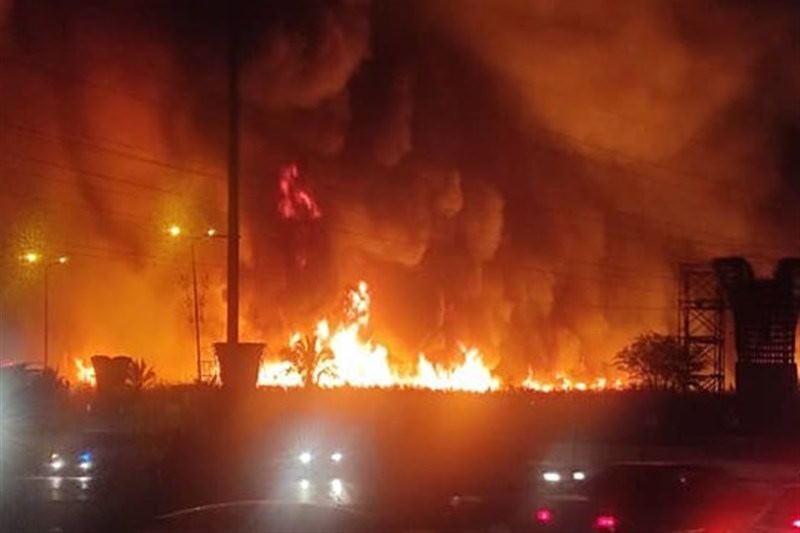 مهار آتش‌سوزی در نیزارهای بوشهر