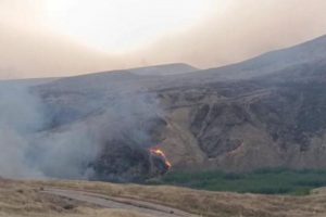 آتش در مراتع نوار مرزی غرب کرمانشاه مهار شد