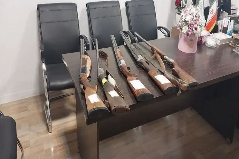 ۷۱ قبضه سلاح شکاری در خلخال کشف شد