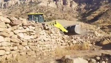 قلع و قمع ساخت‌وسازهای غیرمجاز در اراضی ملی پلدختر