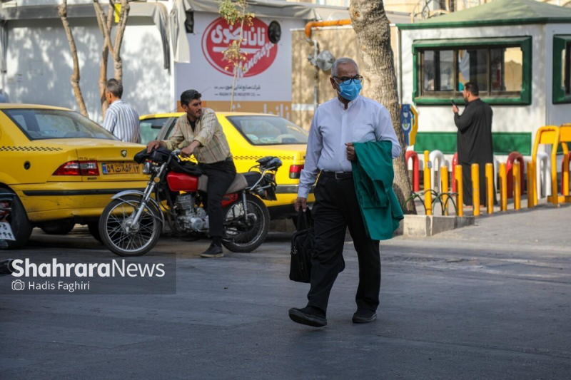 مشهد غرق در غبار | کیفیت هوای مشهد در وضعیت «اضطرار» است