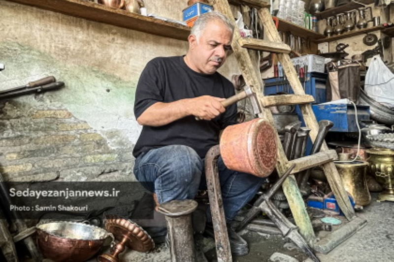 مسگر زنجانی: چرخ زندگی نمی‌چرخد