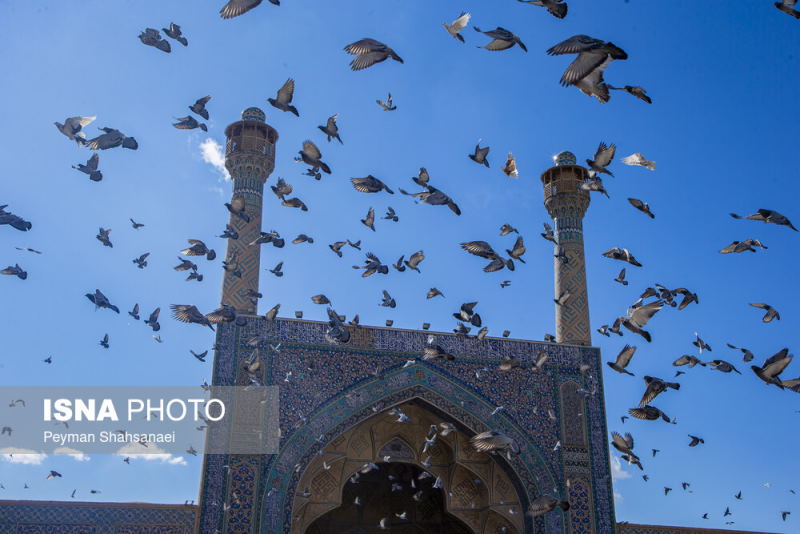 فرونشست در مسجد جامع اصفهان [+ تصاویر]